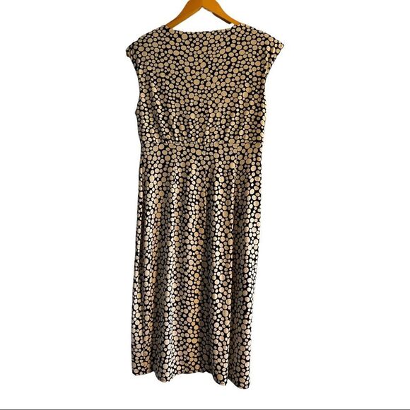 Sz 10 Dress Polka Dot with shoulder pads & figure flattering style NWOT - Picture 13 of 13